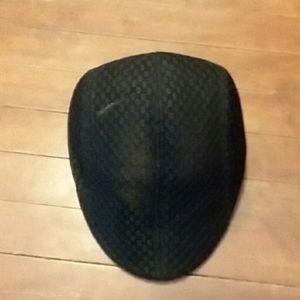Mens black caddy golf hat
